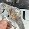 Super Clone Audemars Piguet Royal Oak 26240ST.OO.1320ST.05 41mm – VIP Verrsion — on leather display