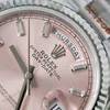 Super Clone Rolex Day-Date Pink Diamond Dial 128236-0024 36 mm — clasp and links
