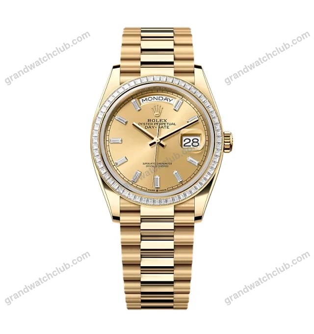 Super Clone Rolex Day-Date Champagne Dial 128398tbr-0037 36 mm