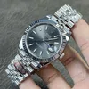 Super Clone Rolex Datejust Rhodium Dial 126334 Jubilee 41 mm — dial close-up