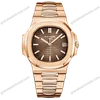 Super Clone Patek Philippe Nautilus 5711/1R-001 40mm Chocolate Dial Rose Gold V3 Update