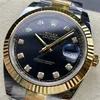 Super Clone Rolex Datejust Black Diamond Dial 126333-0005 41 mm — movement / caseback view