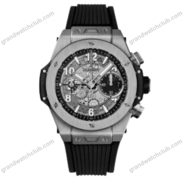Super Clone Hublot Big Bang 42mm Rubber Strap Titanium
