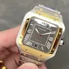 Super Clone Cartier Santos De Cartier CRW2SA0030 Demi Yellow Gold — bracelet detail