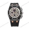 Super Clone Audemars Piguet Royal Oak Offshore Selfwinding Chronograph Black 26415CE 44mm Grey Dial –
