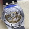 Super Clone Audemars Piguet Royal Oak 15500ST.OO.1220ST.03 41mm Black Rubber Strap — bracelet detail