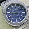 Super Clone Audemars Piguet Royal Oak 15400ST 41mm Blue Dial Stainless Steel Blue Dial — view 9