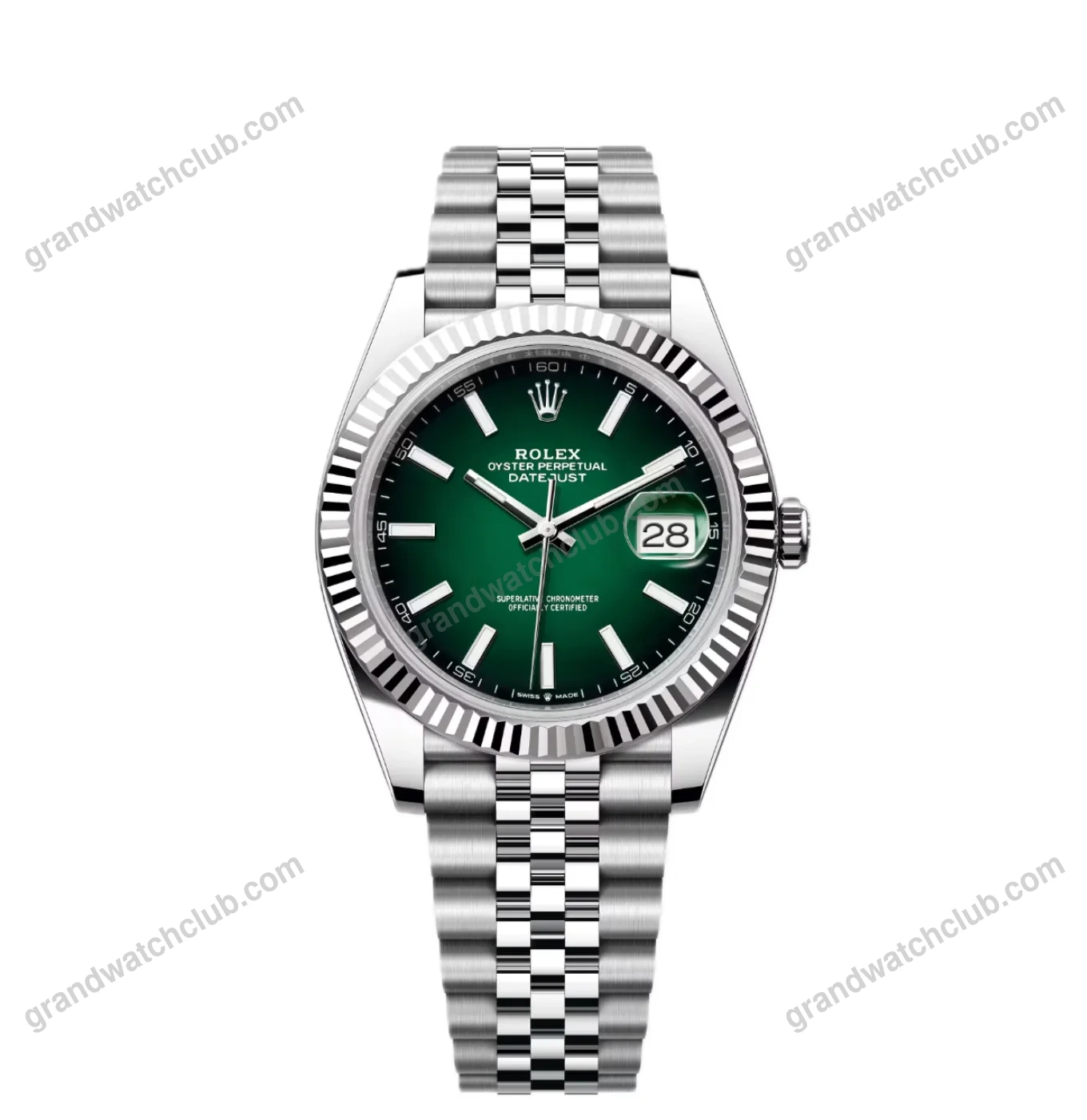 Super Clone Rolex Datejust 41 Green Ombré Dial (2026) Jubilee