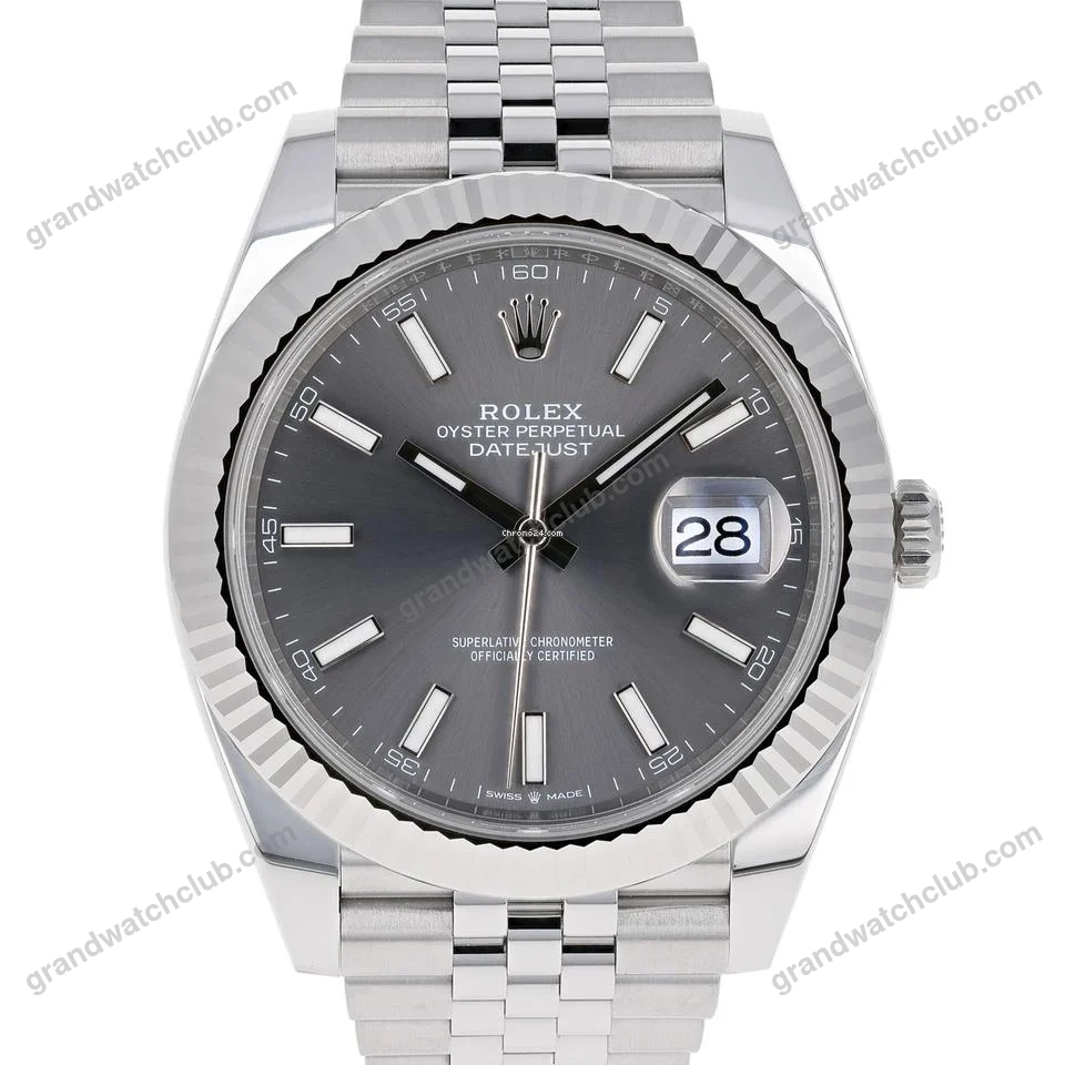 Super Clone Rolex Datejust Rhodium Dial 126334 Jubilee 41 mm