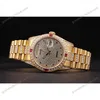 Super Clone Rolex Day-Date Diamond Dial 621614 37 mm — side profile