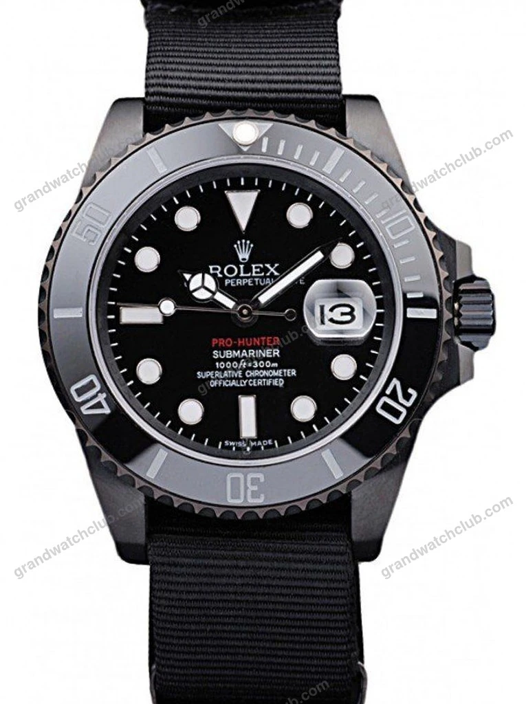 Super Clone Rolex Submariner Black Dial REP016826