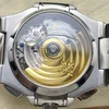 Super Clone Patek Philippe Nautilus Chronograph 5980/1A-014 40.5mm Black Dial with Leather Strap — side profile