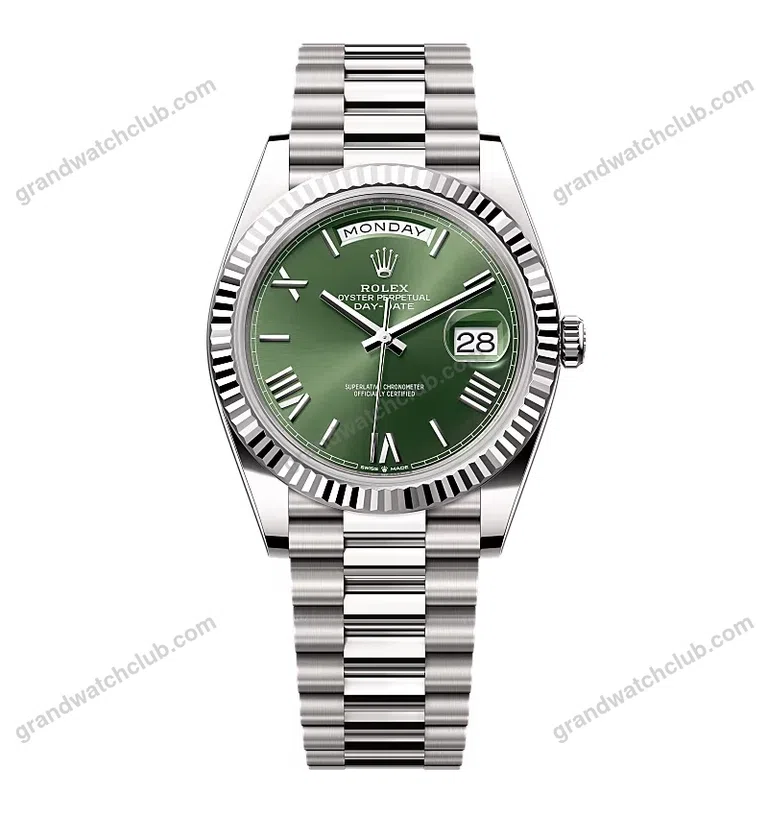 Super Clone Rolex Day-Date Olive Green Dial 228239-0033 40 mm