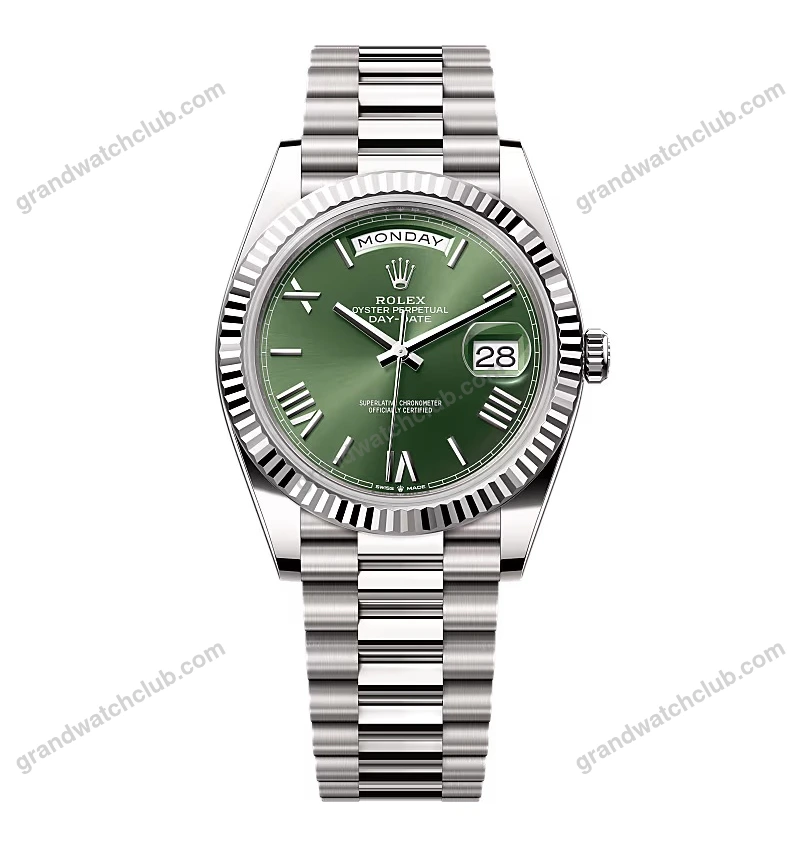 Super Clone Rolex Day-Date Olive Green Dial 228239-0033 40 mm