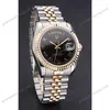Super Clone Rolex Day-Date Black Dial SRL78 36 mm — case and bezel