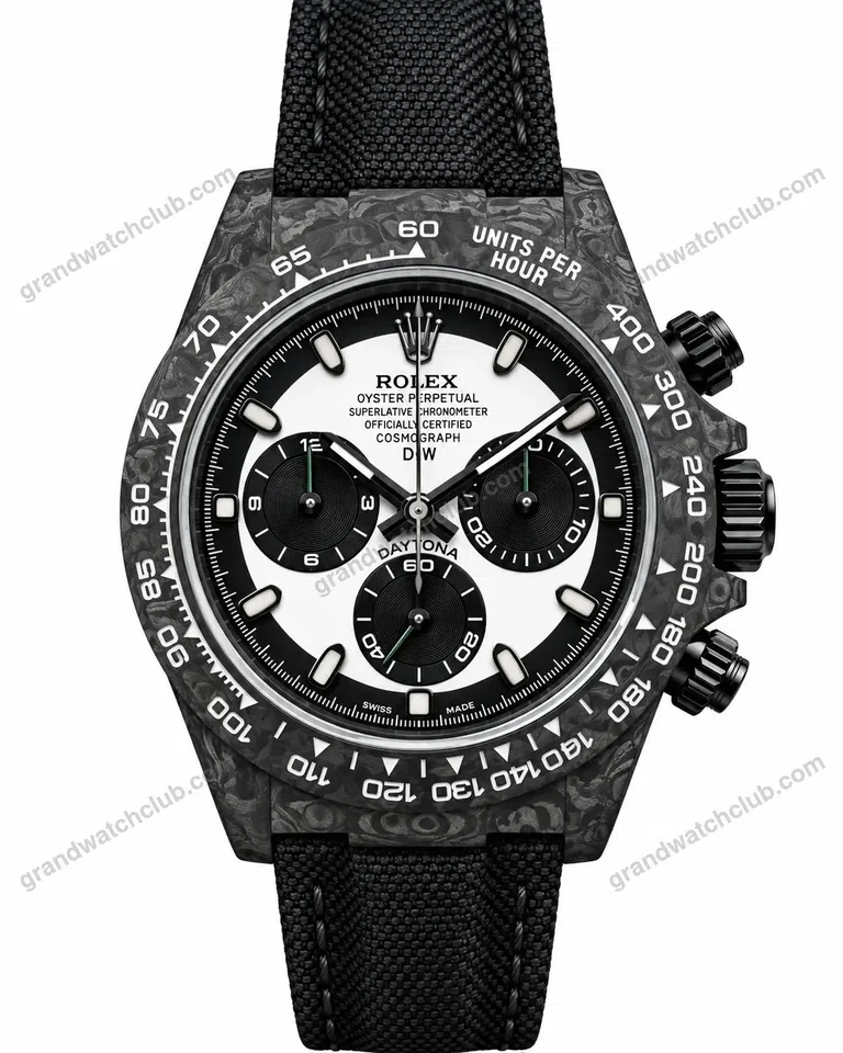 Super Clone Rolex Cosmograph Daytona DIW Carbon Panda 116500LN – Swiss SuperClone