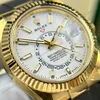 Super Clone Rolex Sky-Dweller Intense white Dial 336238 β clasp and links