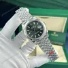 Super Clone Rolex Datejust Green Dial 126334 Jubilee 41 mm — dial close-up