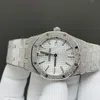 Super Clone Audemars Piguet Royal Oak Frosted Gold 41mm Silver Dial Steel — bracelet detail