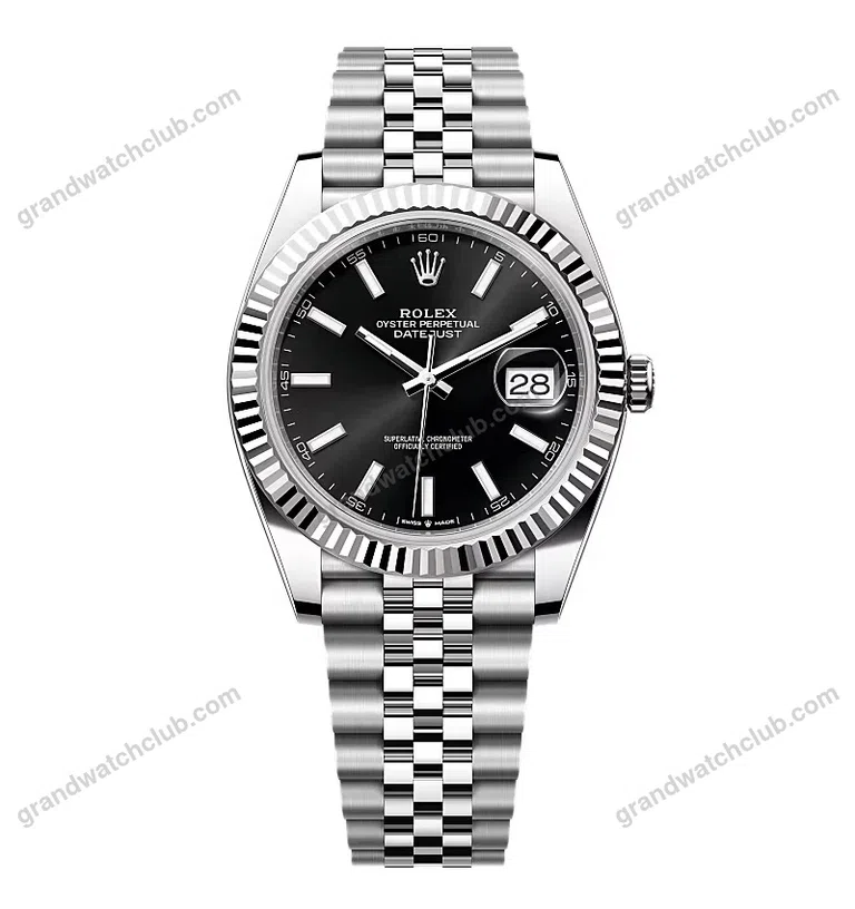 Super Clone Rolex Datejust Black Dial 126334-0018 41 mm