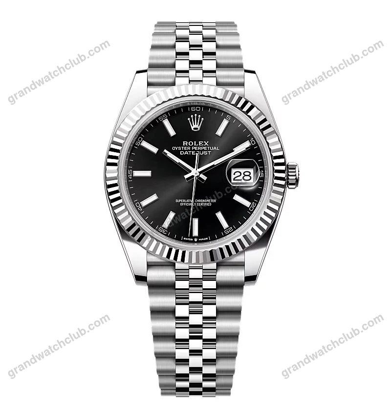 Super Clone Rolex Datejust Black Dial 126334-0018 41 mm