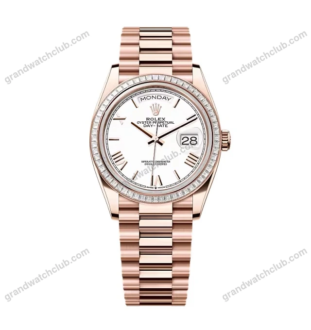 Super Clone Rolex Day-Date White Dial 128395tbr-0022 36 mm