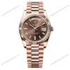 Super Clone Rolex Day-Date Chocolate Diamond Dial 228235-0003 40 mm