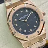 Super Clone Audemars Piguet Royal Oak “Jumbo” Extra-Thin 15207OR.OO.1240OR.01 39mm Black Dial Rose Gold – — view 10