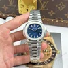 Super Clone Patek Philippe Nautilus 40mm Steel Bracelet Steel — dial close-up