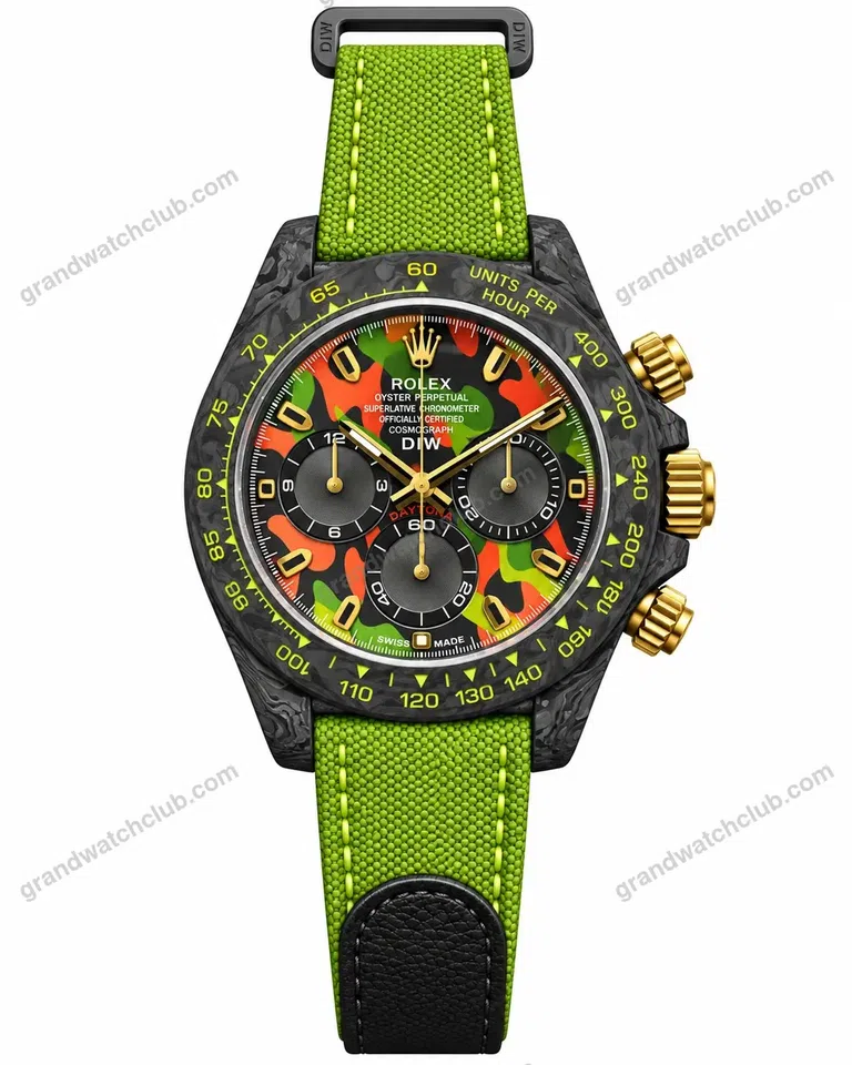 Super Clone Rolex Cosmograph Daytona DIW Military Green Camo 116500LN – Swiss SuperClone