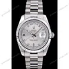 Super Clone Rolex Day-Date Silver Dial 41995 40 mm — dial close-up