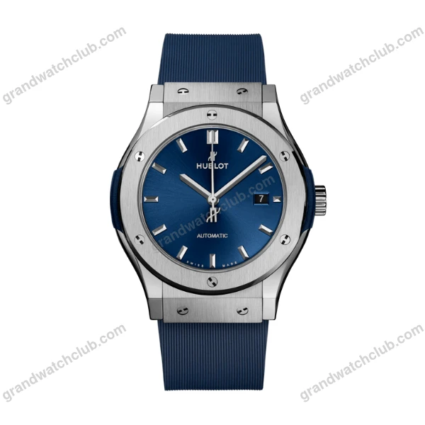 Super Clone Hublot Classic Fusion Titanium 38mm Blue Dial Unisex Size