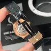 Super Clone Hublot Classic Fusion Rose Gold Titanium 38mm Black Dial Unisex Size — on leather display