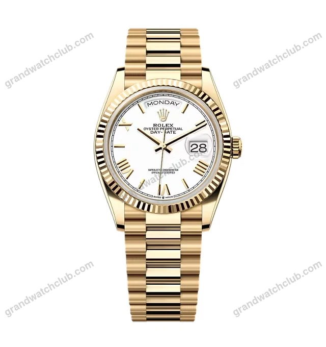 Super Clone Rolex Day-Date White Dial 128238-0113 36 mm