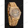Super Clone Rolex Day-Date Gold Dial 1453956 37 mm — dial close-up