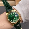 Super Clone Rolex Day-Date 36 Green Dial 118138 Leather Strap – Swiss SuperClone - photo 9
