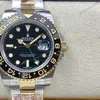 Super Clone Rolex GMT-Master II Black Dial 80295 — dial close-up