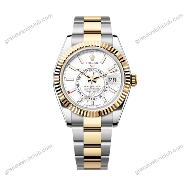 Super Clone Rolex Sky-Dweller Intense white Dial 336933 Oyster