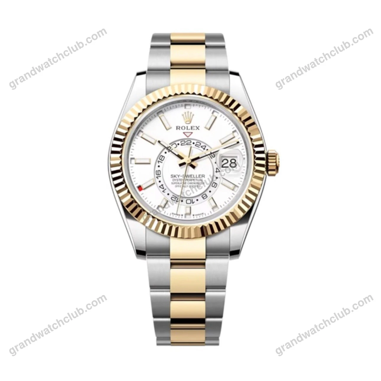 Super Clone Rolex Sky-Dweller Intense white Dial 336933 Oyster
