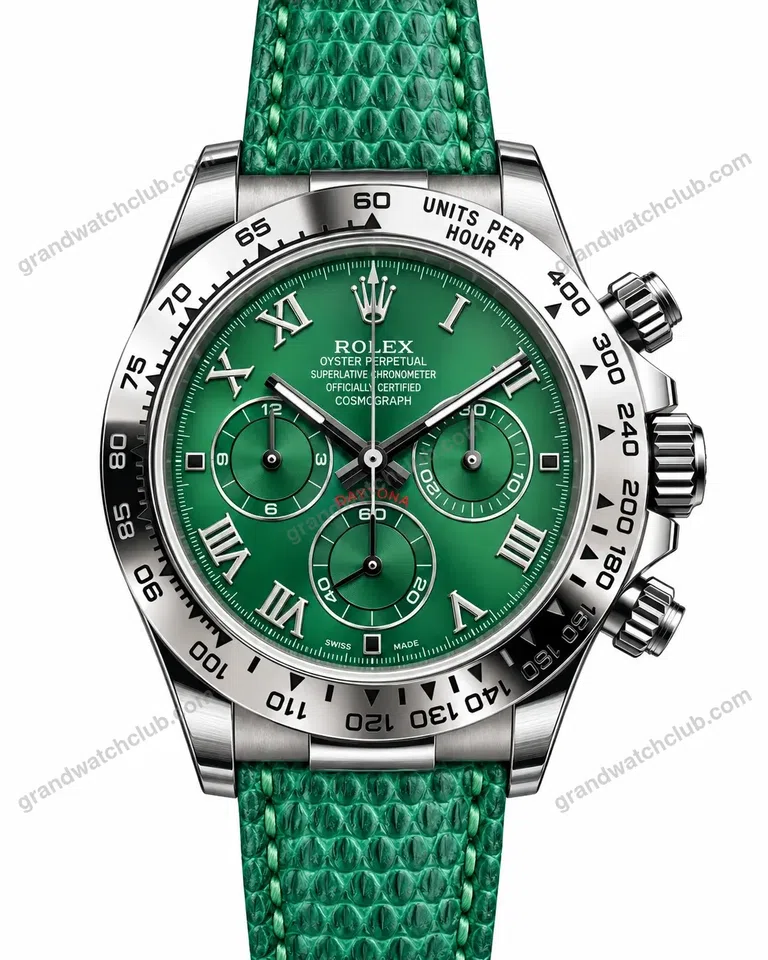 Super Clone Rolex Cosmograph Daytona Green Roman Dial 116520 – Swiss SuperClone