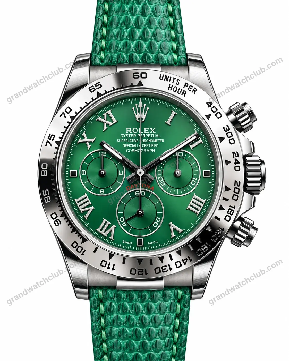 Super Clone Rolex Cosmograph Daytona Green Roman Dial 116520 – Swiss SuperClone