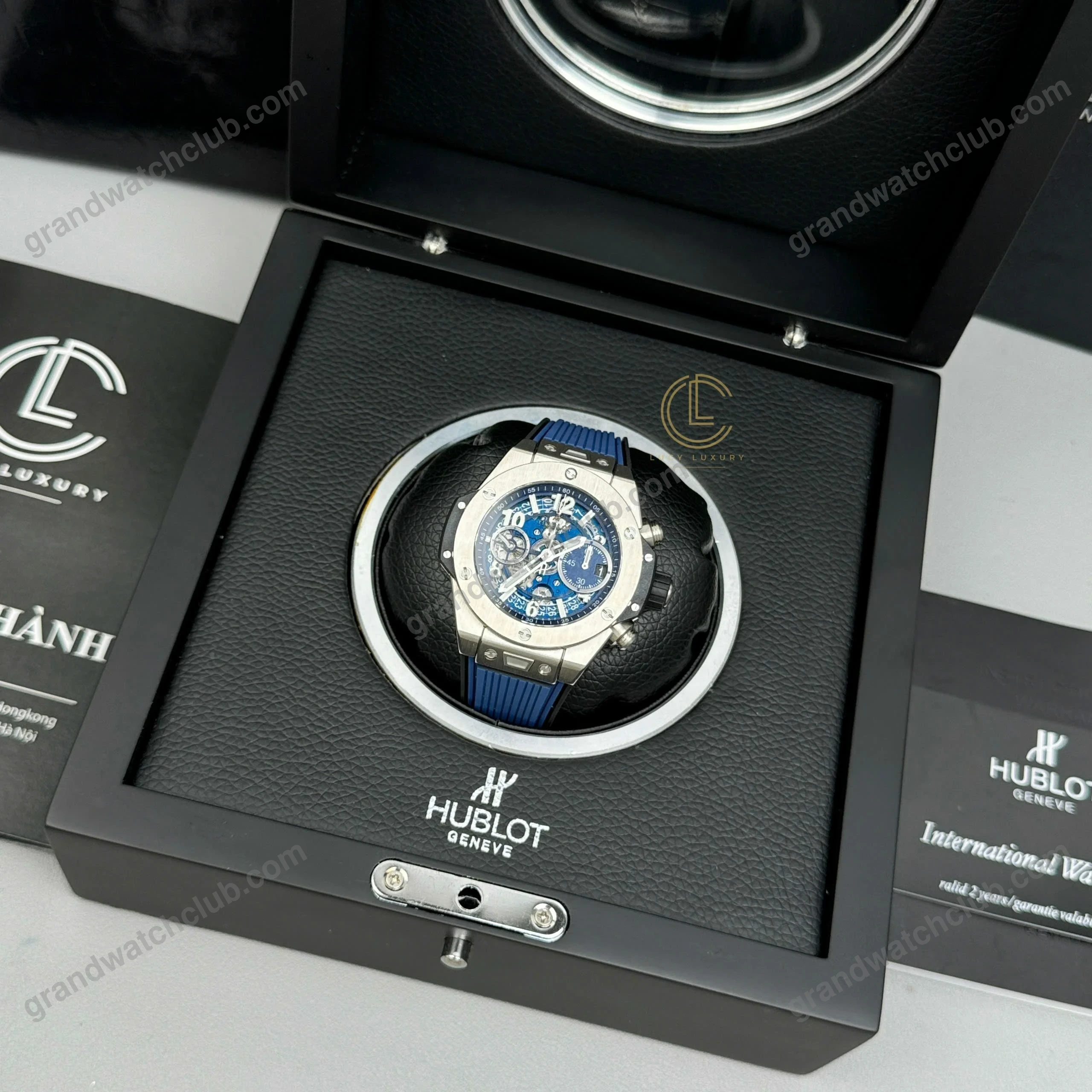 Super Clone Hublot Big Bang Unico 441.NX.5171.RX 42mm Blue Dial — movement / caseback view