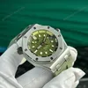 Super Clone Audemars Piguet Royal Oak Offshore Diver 15720ST 42mm Green Dial — bracelet detail