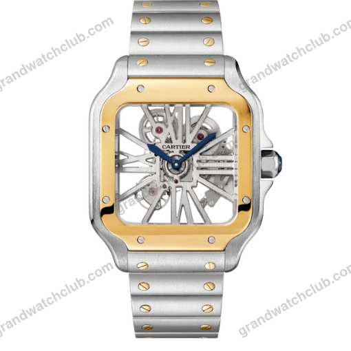 Super Clone Cartier Santos Large Skeleton WHSA0012