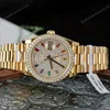 Super Clone Rolex Day-Date Diamond-Paved Dial 128348rbr-0030 36 mm — case and bezel