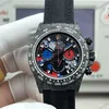 Super Clone Rolex Cosmograph Daytona DIW Carbon Graffiti Red Blue 116500LN – Swiss SuperClone - photo 9