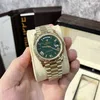 Super Clone Rolex Day-Date Green Dial 228238-0061 40 mm β dial close-up