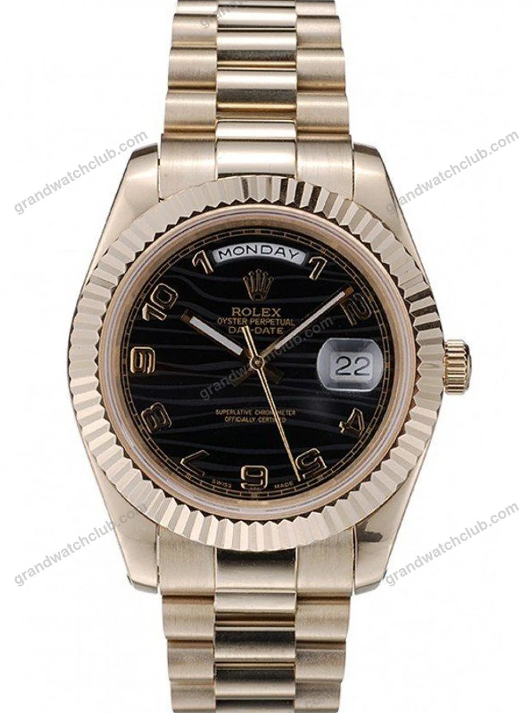 Super Clone Rolex Day-Date Black Dial 41998 40 mm