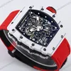 Super Clone Richard Mille RM 35-01 Richard Mille Rafa Cacbon NTPT Red Strap 42mm — bracelet detail