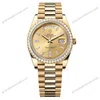 Super Clone Rolex Day-Date Champagne Diamond Dial 228348rbr-0002 40 mm